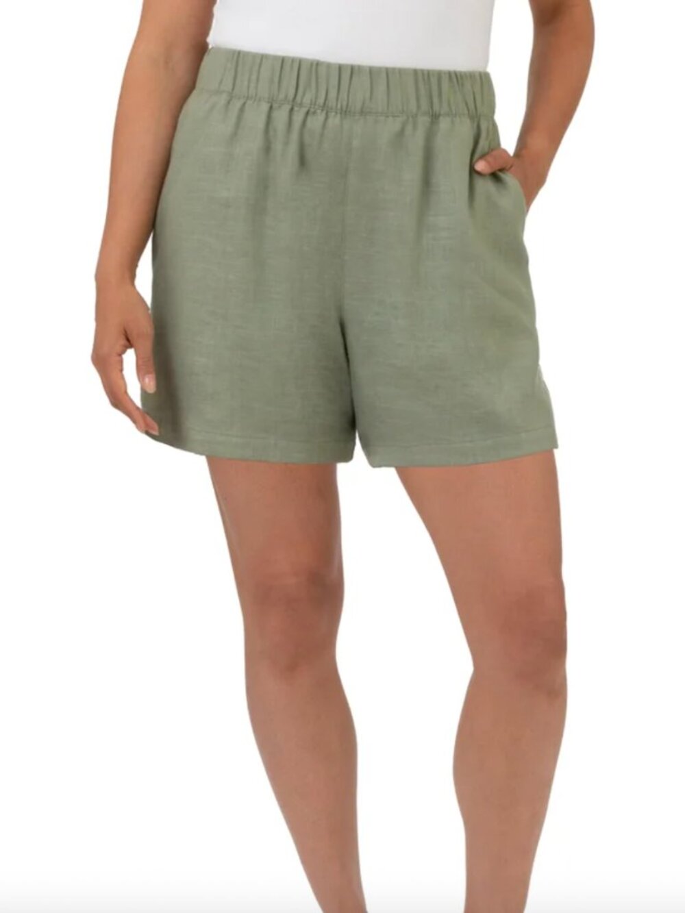 Blank NYC Sage Elastic-Waist High-Rise Women’s Shorts